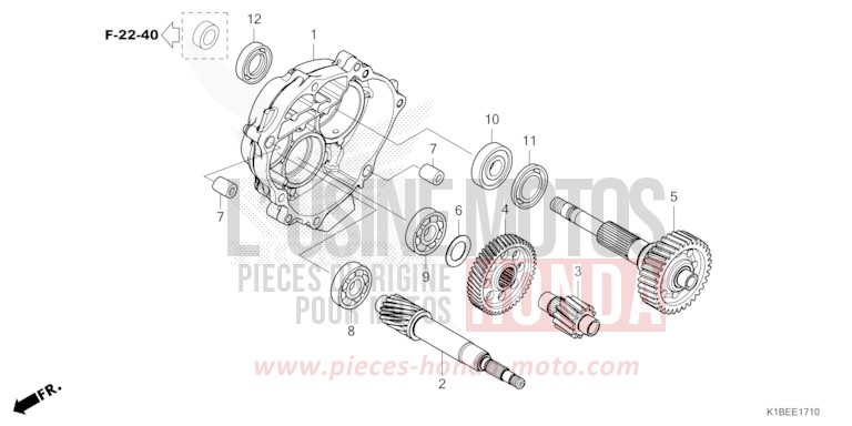 GETRIEBE von Forza 350 MAT CYNOS GRAY METALLIC (NH312) von 2025